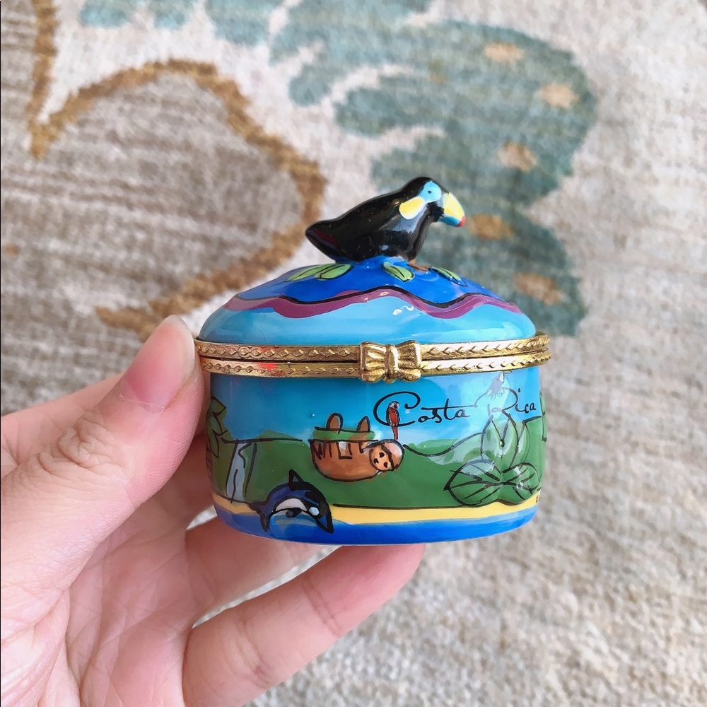 Vintage Antique Costa Rica Jewelry Box